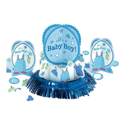 Baby Shower Boy borddekorationssæt (23 dele)