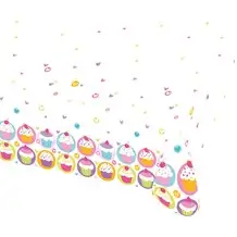 Dug med Cupcake-mønster 120x180cm