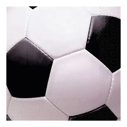 Firkantet papirhåndklæde Fodbold