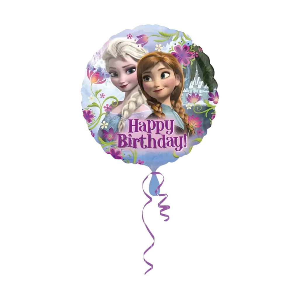 Happy Birthday Ballon Snow Queen ø43cm