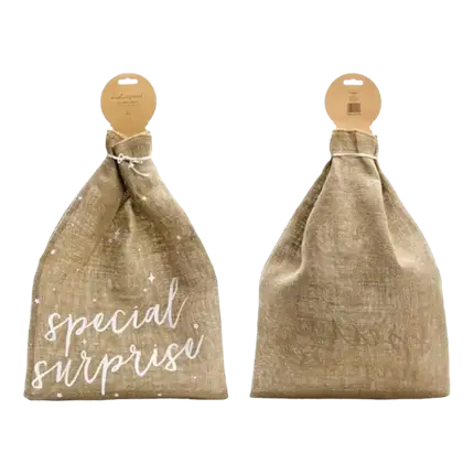 Naturlig Burlap Bag Special Surprise