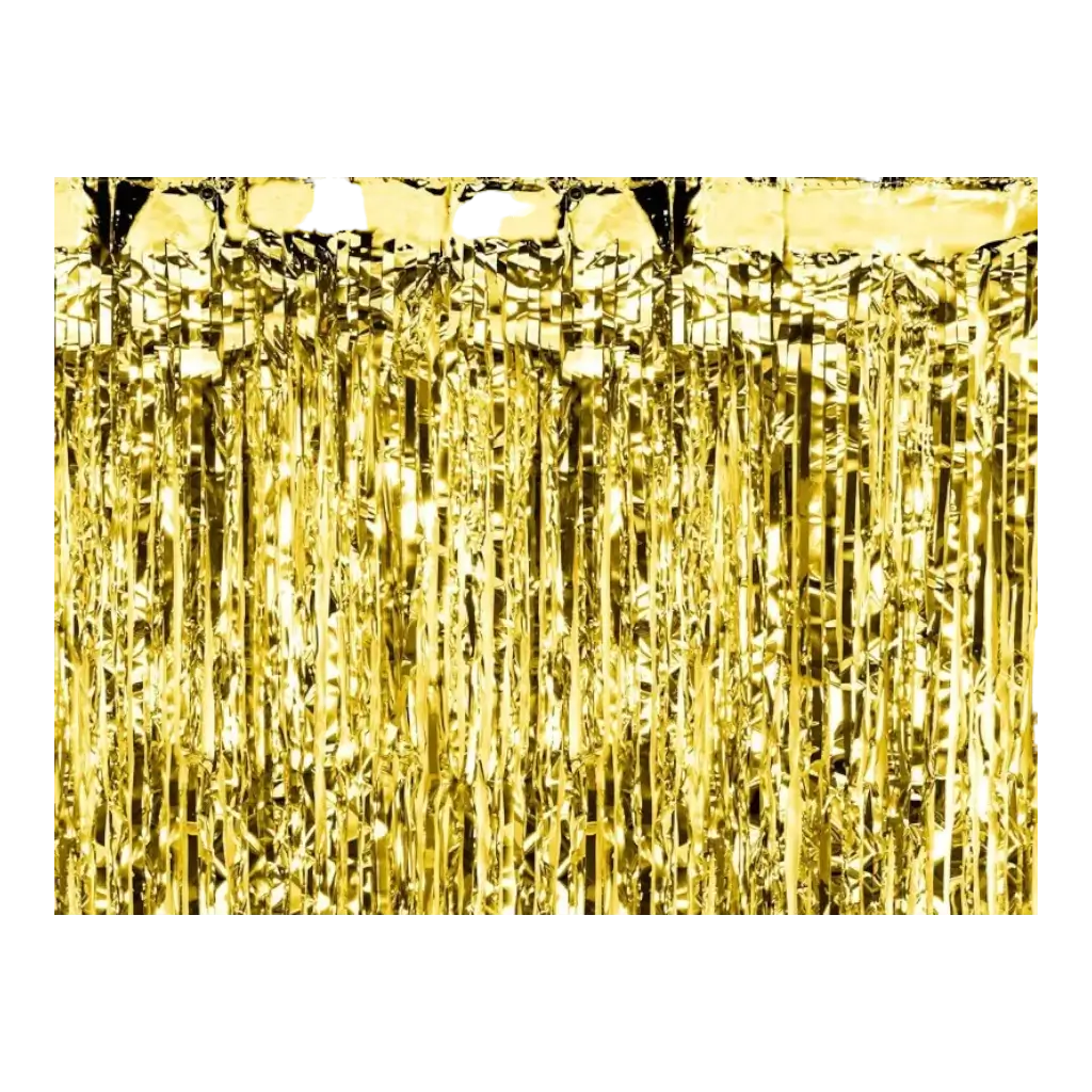 Glimtende guldgardin 90x250cm