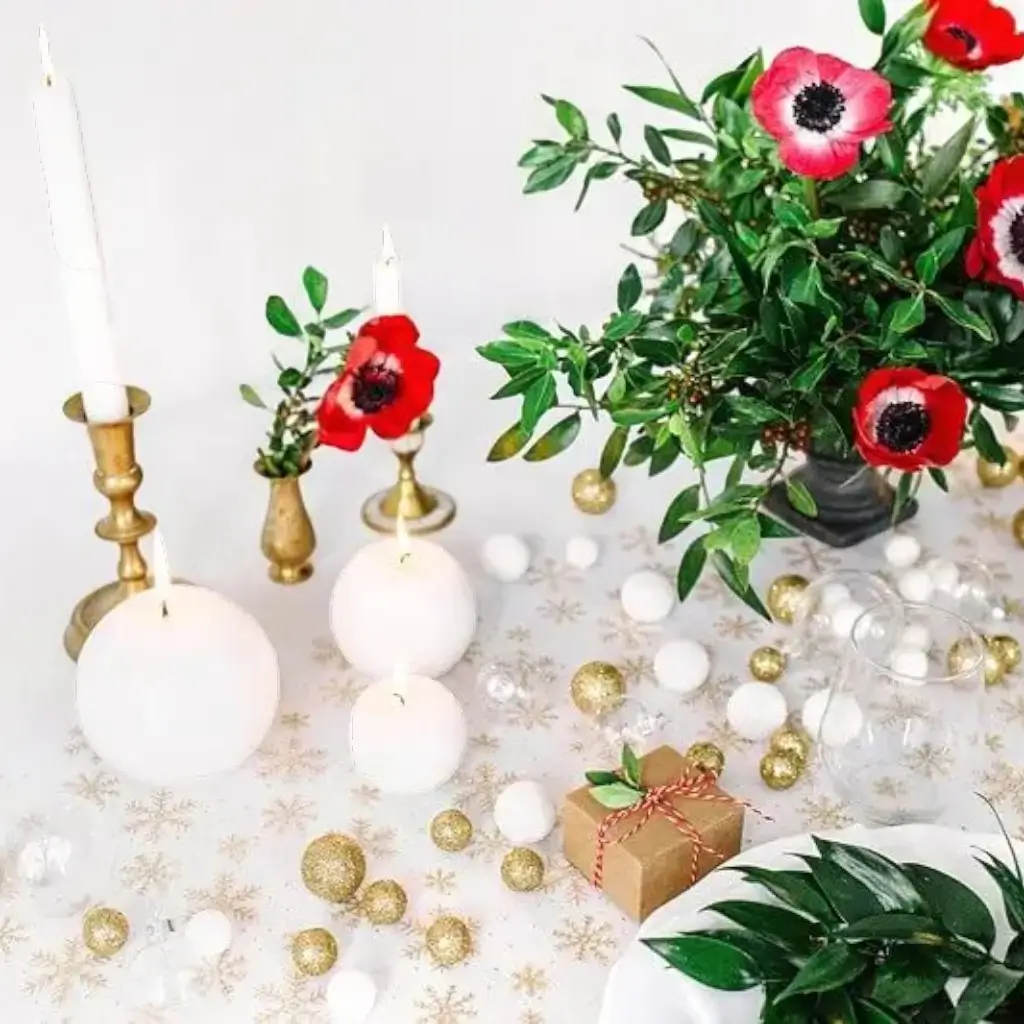 Rundt stearinlys hvid mat ø 8cm