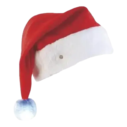 LUXURY julehue med lysende pompon