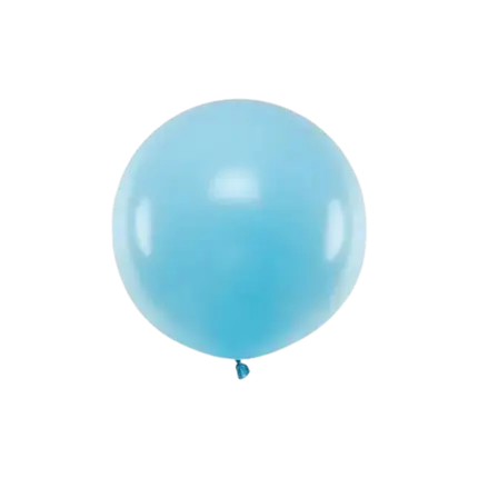 Rund ballon Lys blå pastel ø60cm