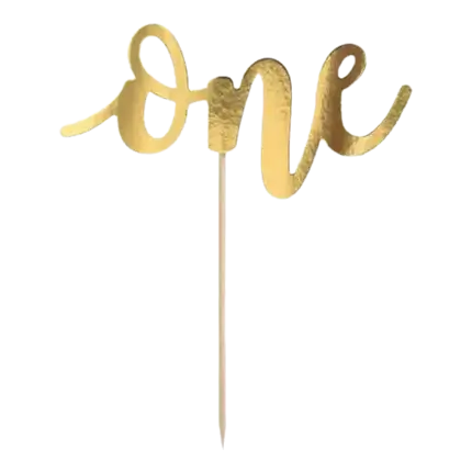 Kagepynt En farve Guld