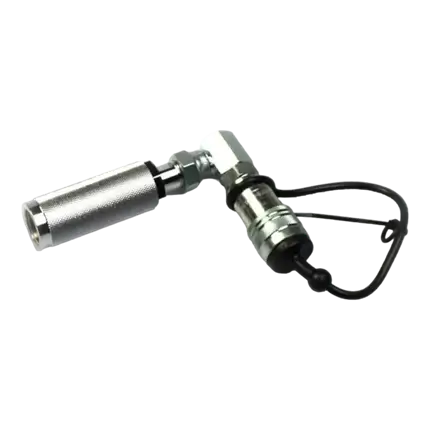 90 graders CO2-flasketilslutning