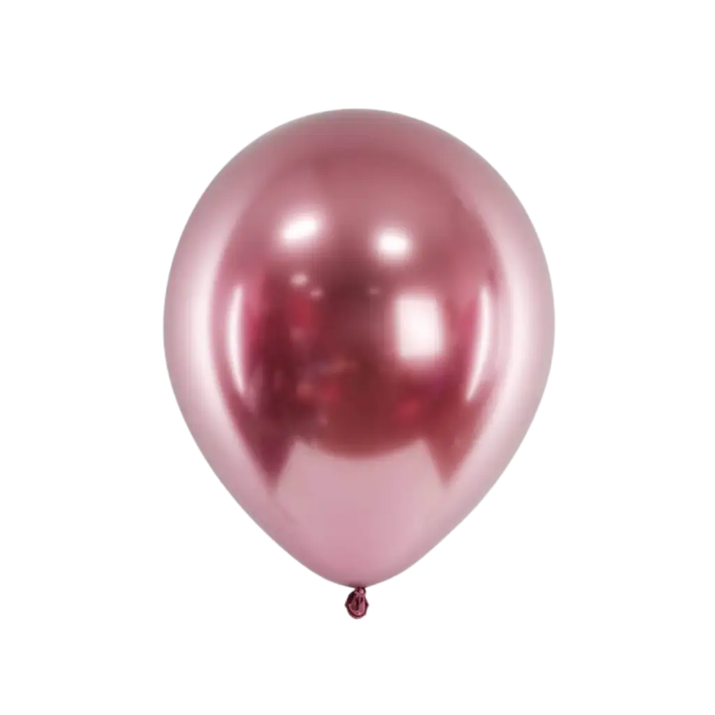 50 lyse rosaguld metallic balloner