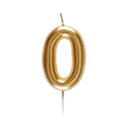 Stearinlys nummer 0 Golden