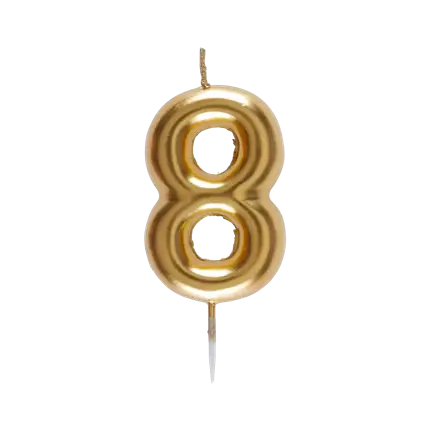 Stearinlys nummer 8 Golden