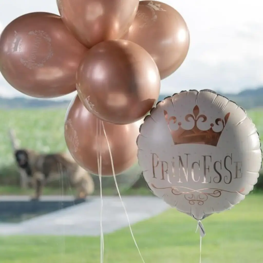 Prinsesse Ballon Pink Gold ø 45cm