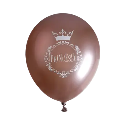 Prinsesse Pink Gold Ballon ø 30cm (sæt af 6)