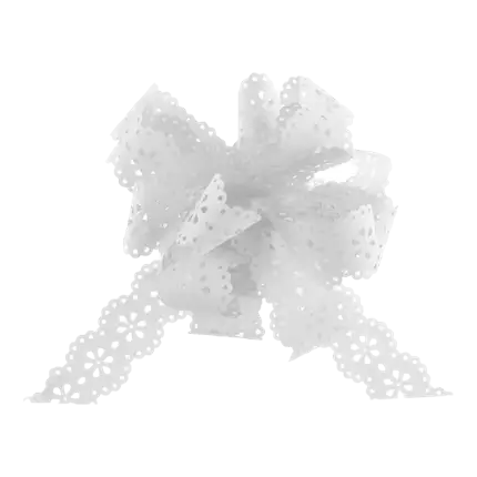 Automatisk blomsterbue hvid (sæt med 5)