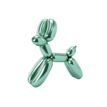 Sæt med 30 metalballoner til modellering + pumpe