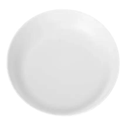 Uigennemtrængelige White Flat Plates ø 27,5cm
