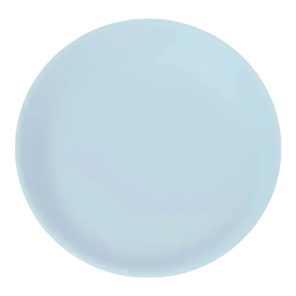 Uigennemtrængelige Pastel Blue Flat Plates ø 21cm