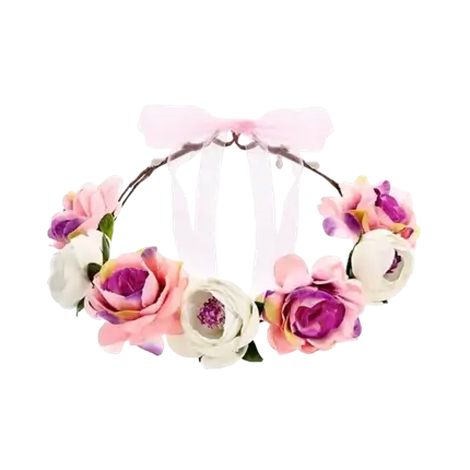 Hvid og rosenkrans ø 17cm