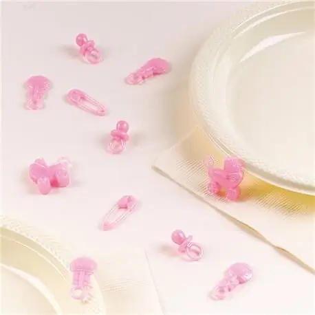 Baby Shower Girl Table Confetti (sæt med 25)