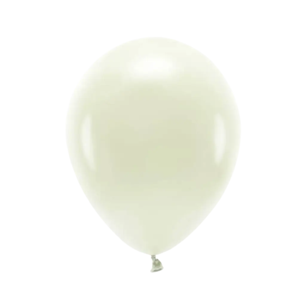 Pakke med 10 bionedbrydelige balloner Creme