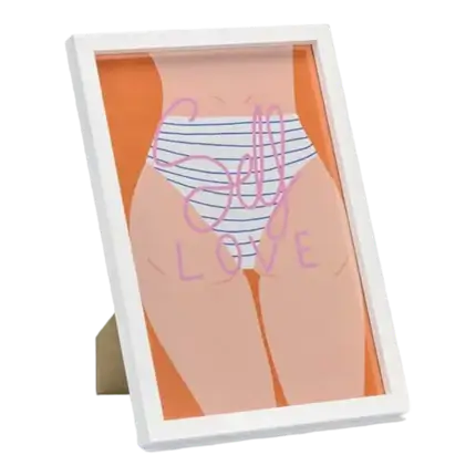 Hvid fotoramme 20x30