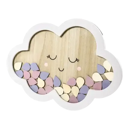 Gæstebog Wooden Cloud Form