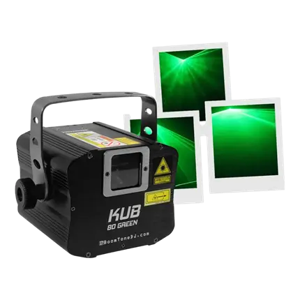 GRØN LASERMASKINE - KUB 80 GREEN - BOOMTONE DJ