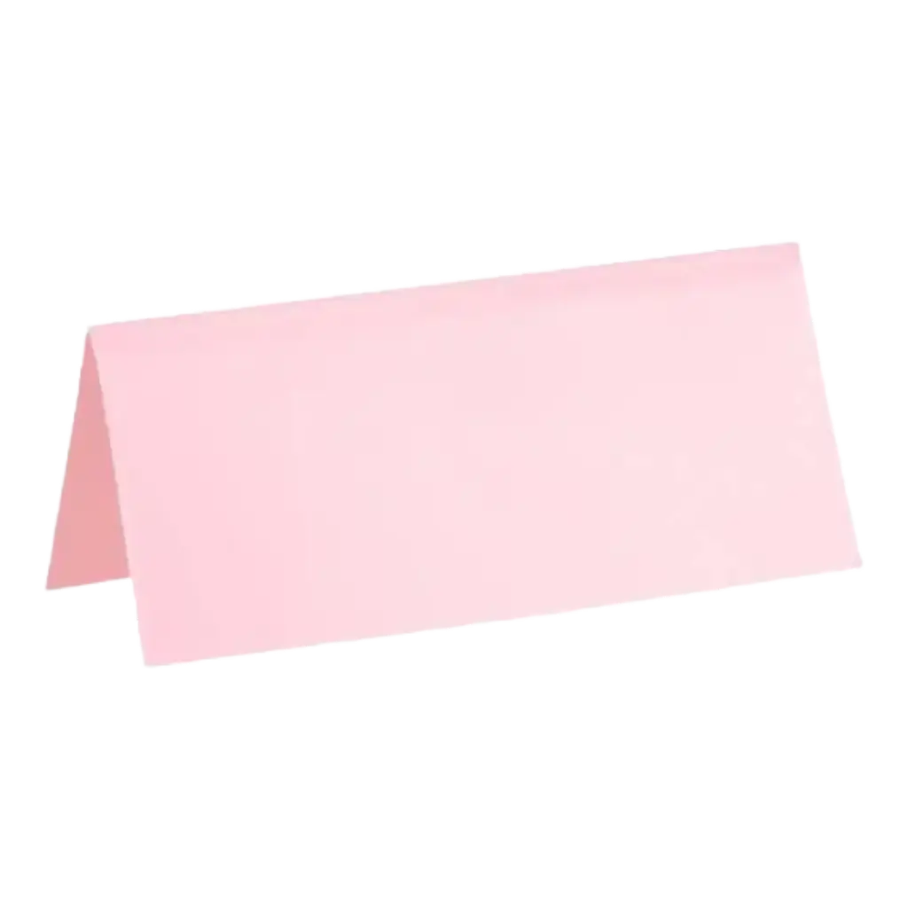 Pink rektangel dækkeserviet - sæt med 10 stk.