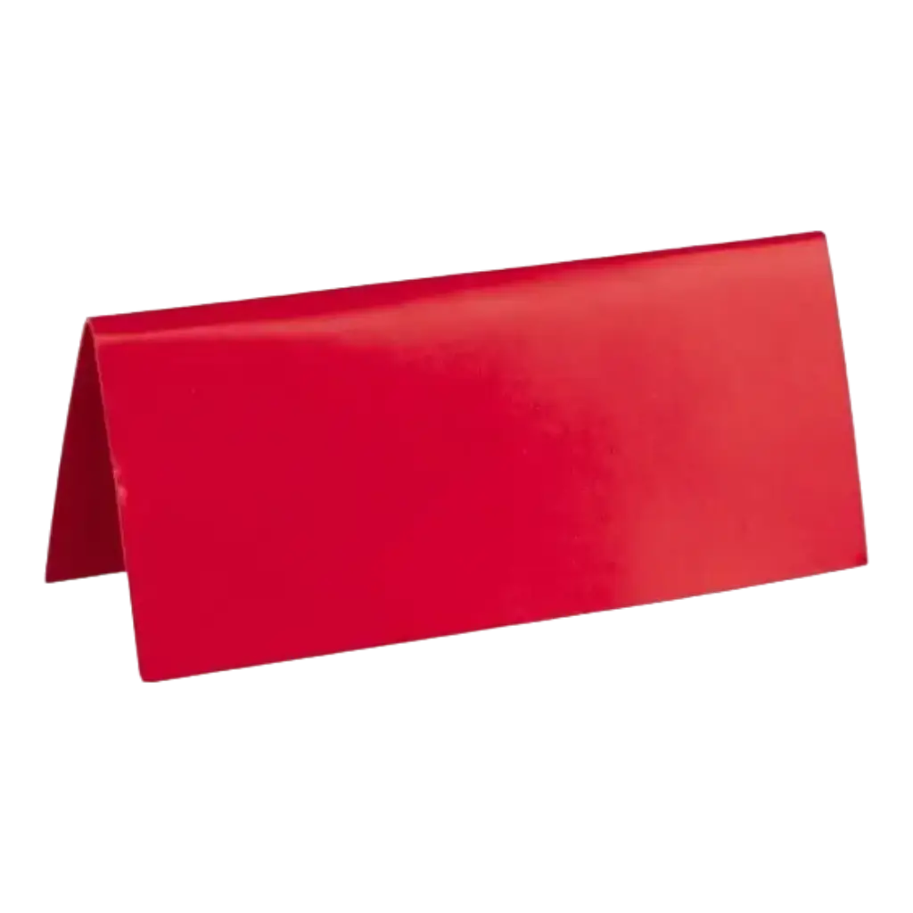 Rektangulær dækkeserviet rød - sæt med 10 stk.