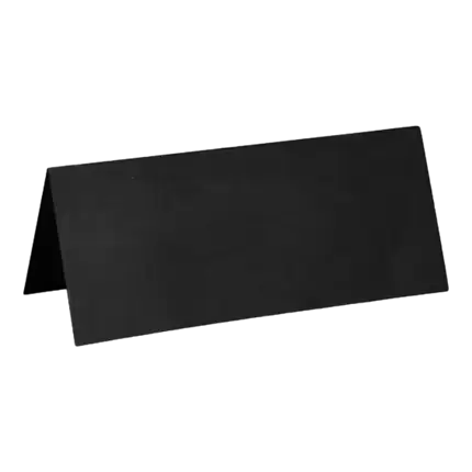 Rektangulær dækkeserviet sort - sæt med 10 stk.