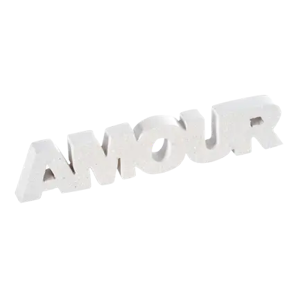 Love bogstaver Hvid
