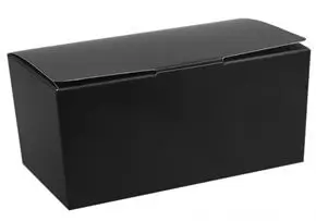 Almindelig sort æske 50 g - sæt med 25 stk.