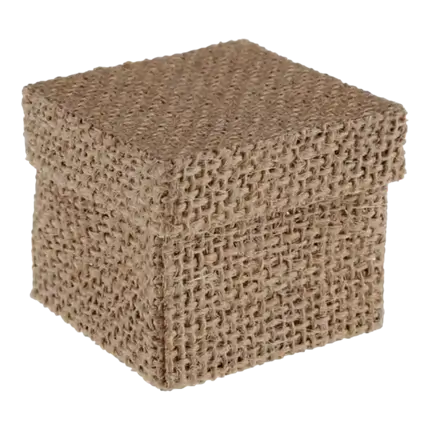 Gaveæsker i jute - sæt med 4 stk.