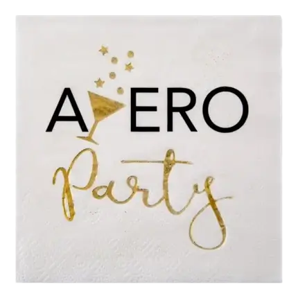 Papirserviet Apéro hvid - Sæt med 20 stk.