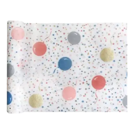 Bordløber Kitty Party Hvid - 5m*30cm