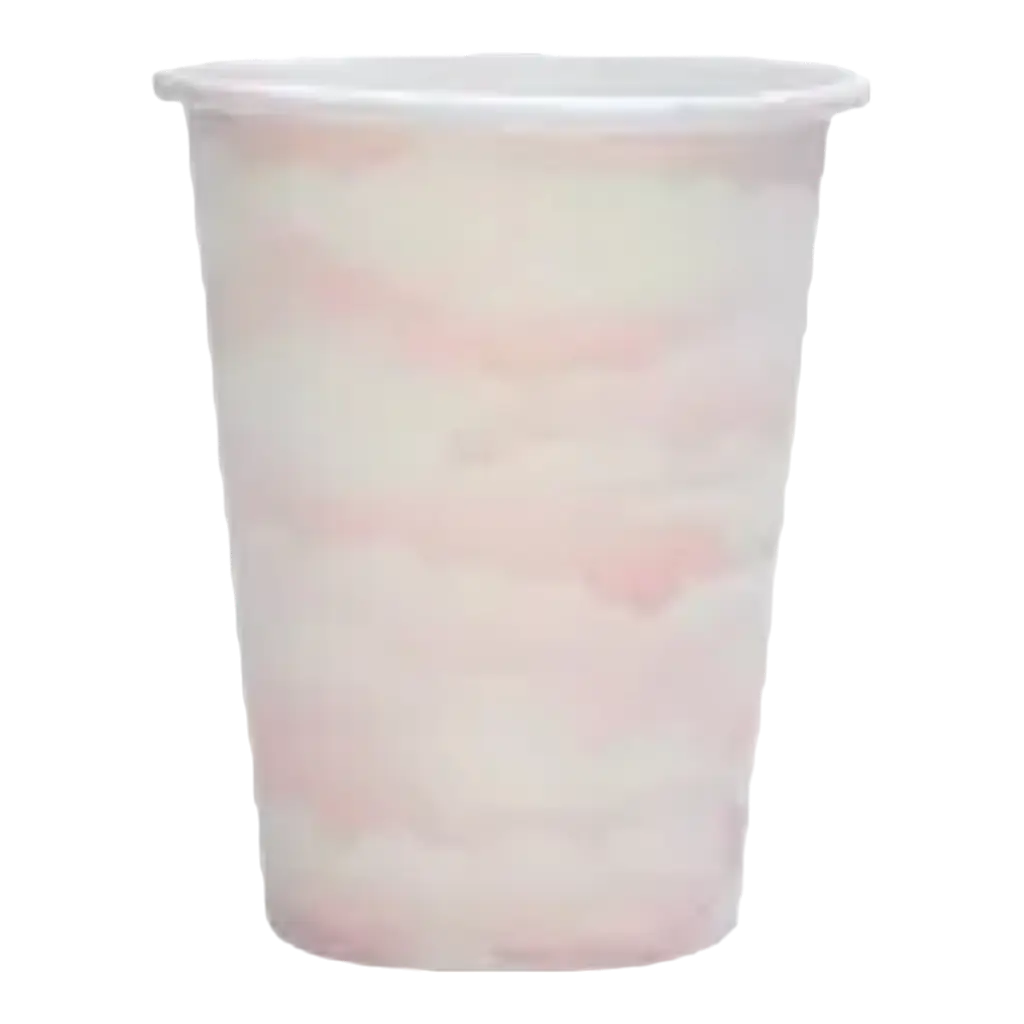 Pink papirkop "Cloud" - sæt med 10 stk.