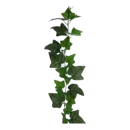 Efeu-guirlande i grønt stof - 2m20