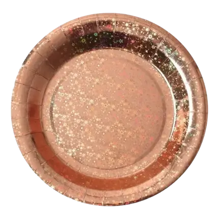 Etincelante Rose Gold paptallerken ø22,5 cm - Sæt med 10 stk.