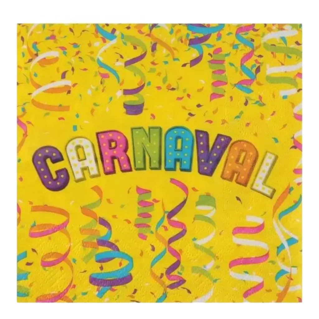 Papirserviet "Karneval" - Sæt med 20 stk.