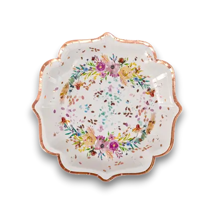 Bryllupstallerken Mange tak - Sæt med 10 stk.