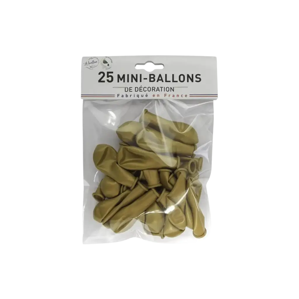  GOLDEN MINI BALLONS (sæt med 25 stk.)