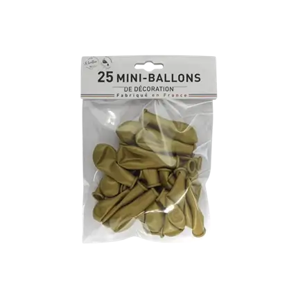  GOLDEN MINI BALLONS (sæt med 25 stk.)