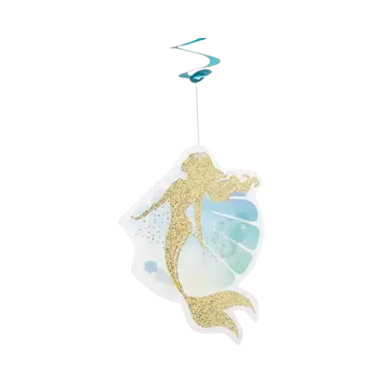 Havfrue dekoration hvirvler (sæt af 2)