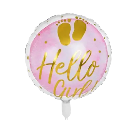Hello Girl! aluminiumsballon