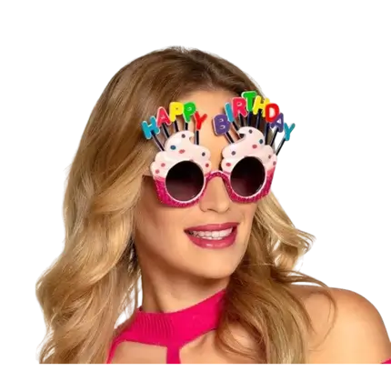 Cupcake-glas HAPPY BIRTHDAY