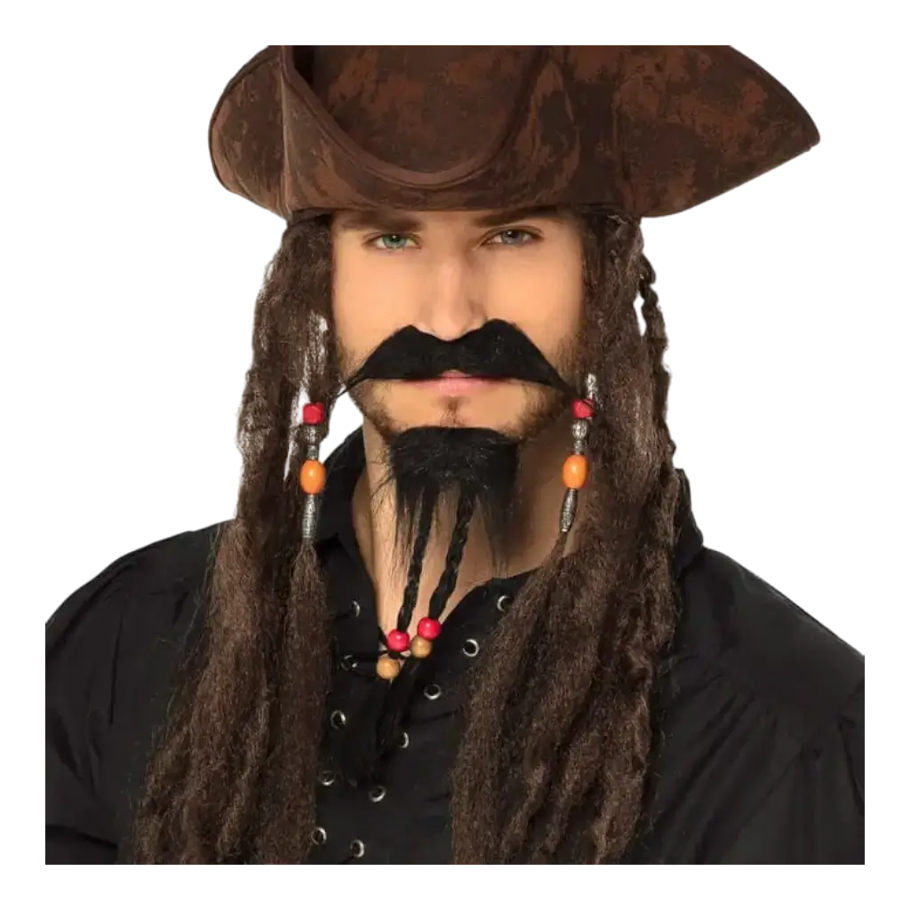 Piratpakke (overskæg og spidsbryn)