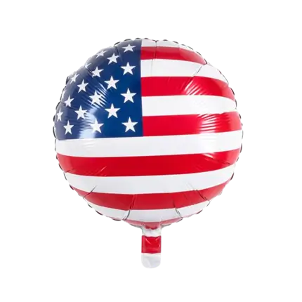 Aluminium rund ballon US Flag