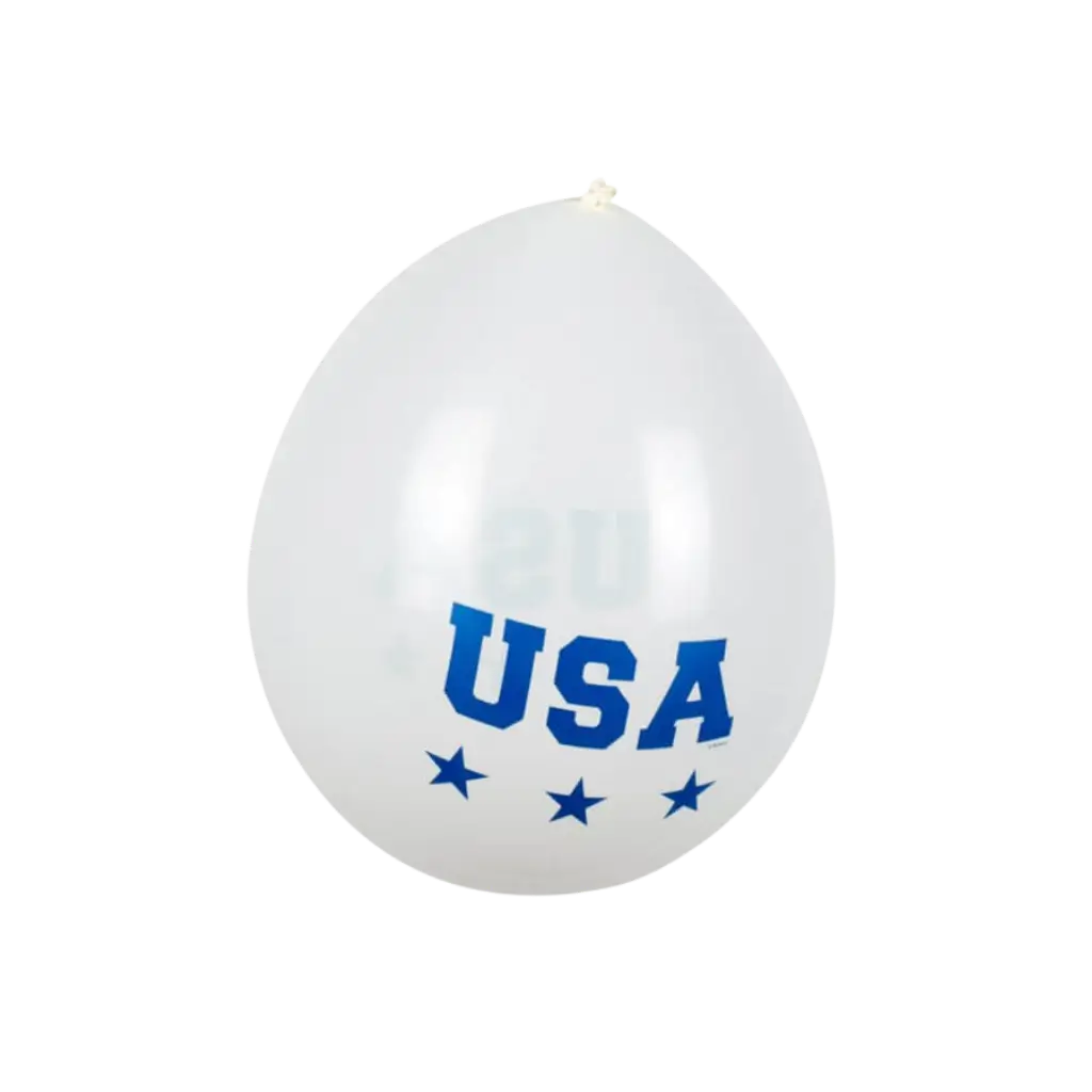 Latexballon "USA" (sæt med 6)