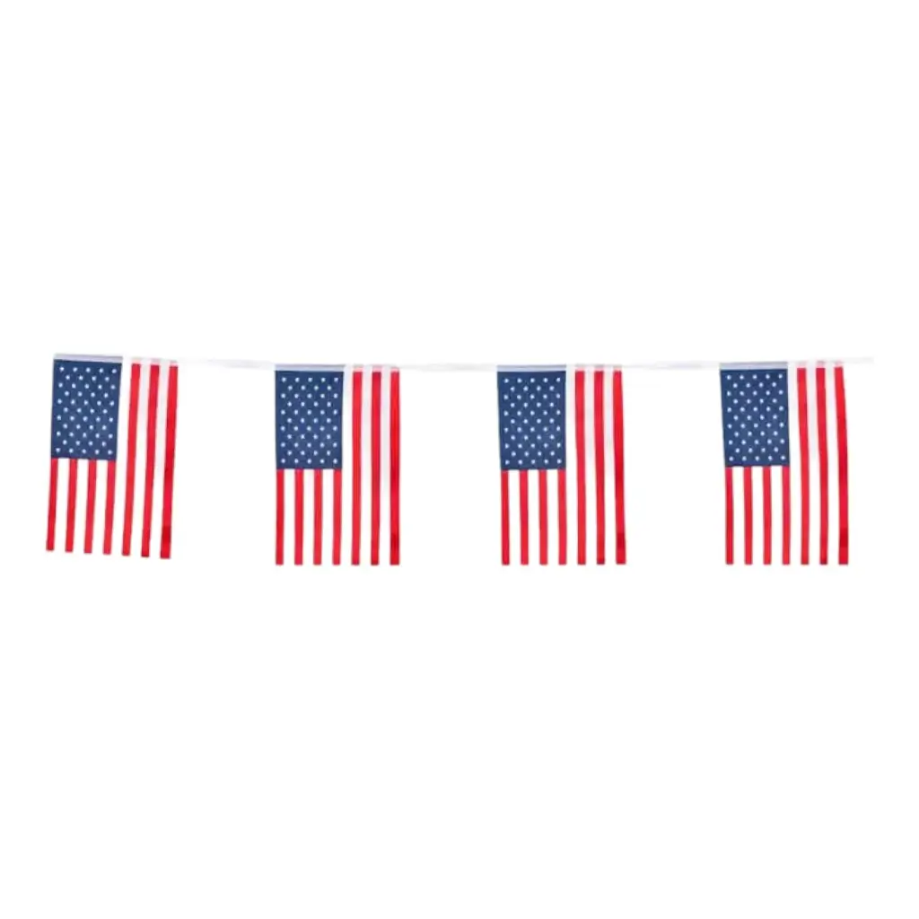 Guirlande af små amerikanske flag