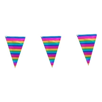 Regnbue vimpel guirlande