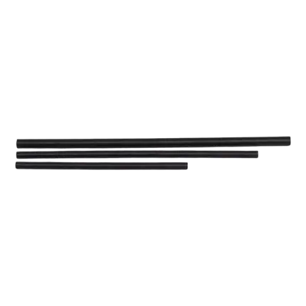 Sort papirhalm individuel emballage 14cm /ø8mm x100